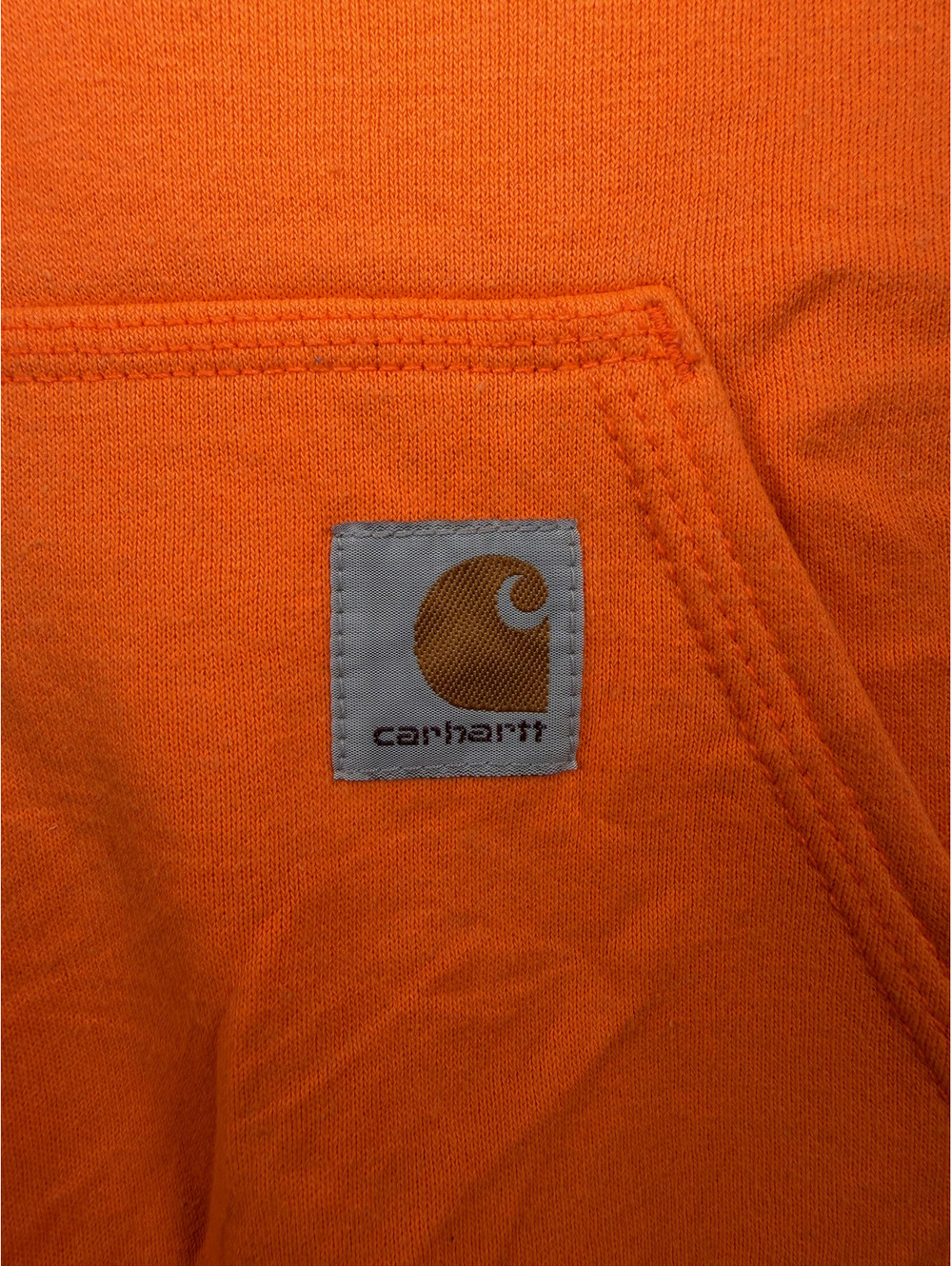 Carhartt Loose Fit Orange Hoodie Sweatshirt Size S - Picture 2 of 9